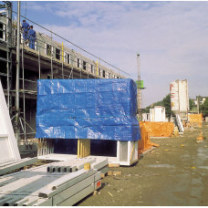 AFDEKZEIL 10X12METER BLAUW