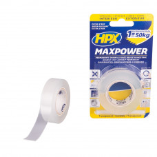 HPX MAX POWER TRANSPARENT BEVESTIGINGSTAPE 19MM X 2M HT1902