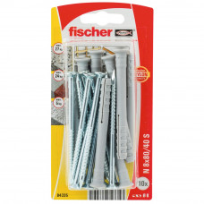 FISCHER NAGELPLUG N8X80MM BLISTER VAN 10 STUKS