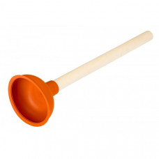 GOOTSTEEN ONTSTOPPER GROOT 135MM MET HOUTEN STEEL